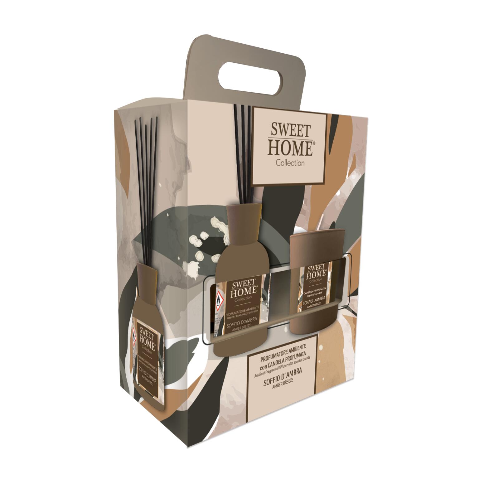 Profumatori per ambiente con candela Soffio D'Ambra Sweet Home