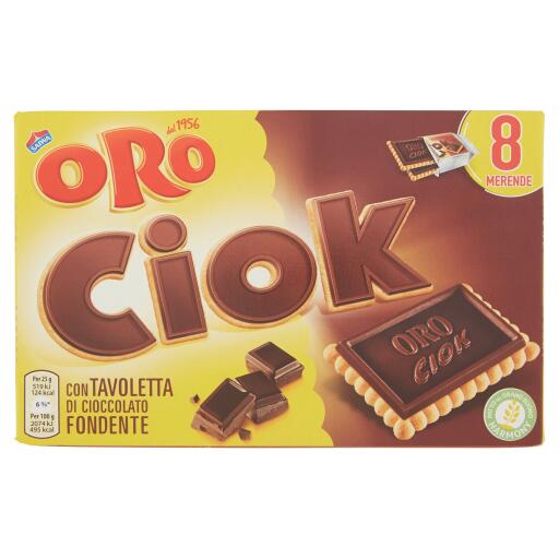 Biscotti OroCiok fondente 200g Saiwa