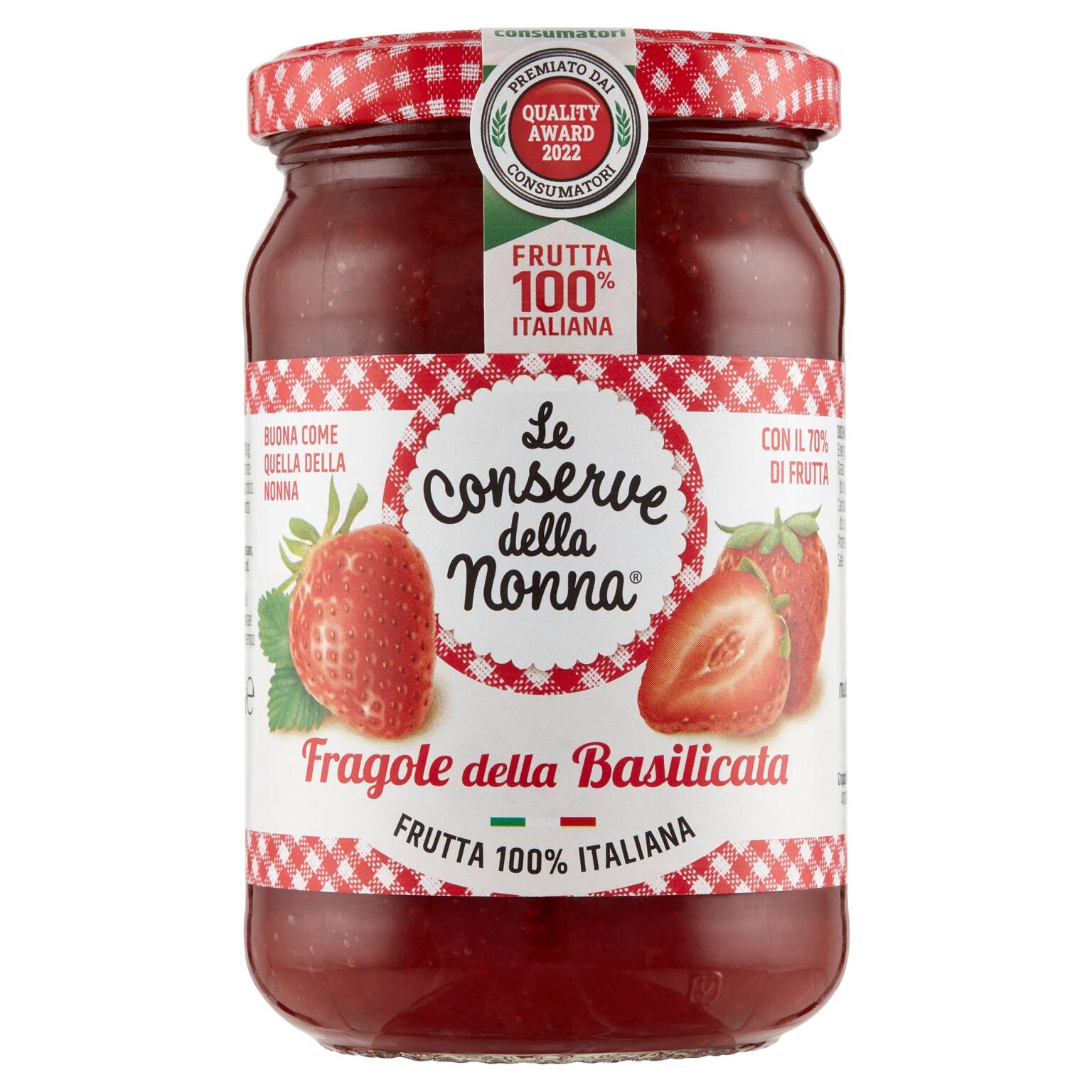 Confettura extra di fragole 330g, Le conserve della nonna