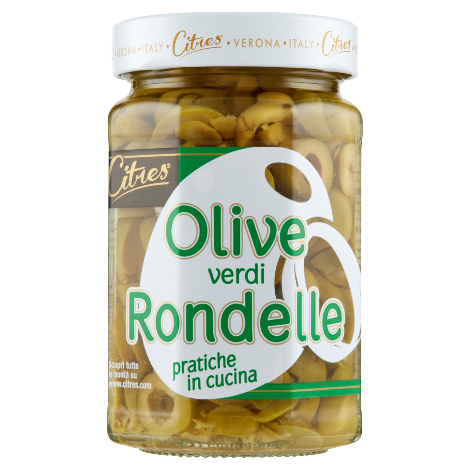 Olive verdi rondelle in salamoia 290g Citres