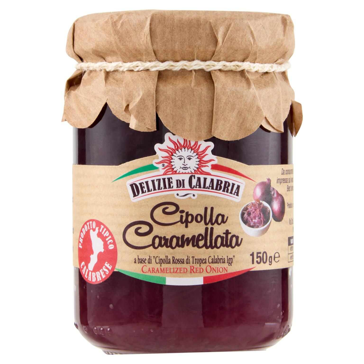 Cipolla Rossa di Tropea IGP Caramellata 150g Delizie di Calabria