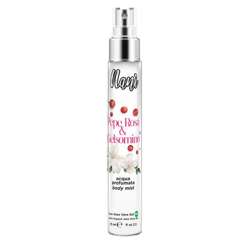 Acqua profumata 75ml Pepe rosa e gelsomino Nanì