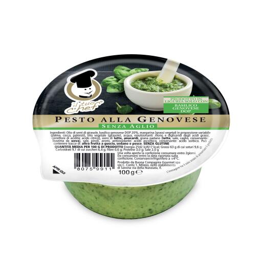 Pesto alla genovese senza aglio 100g Il Tuo Chef