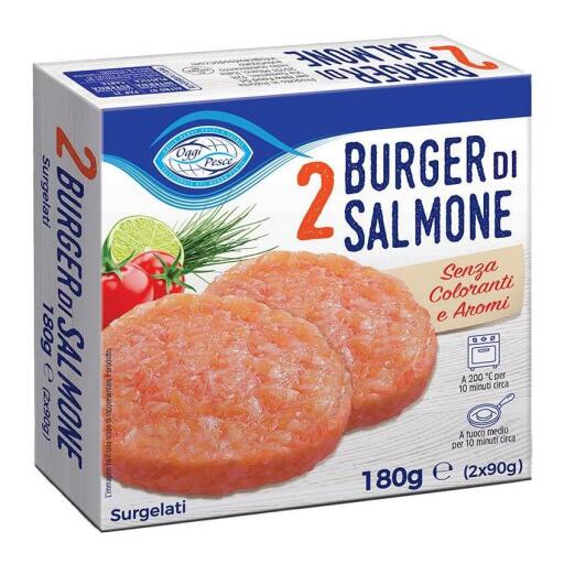 Burger di Salmone conf.da 2 pezzi 180g