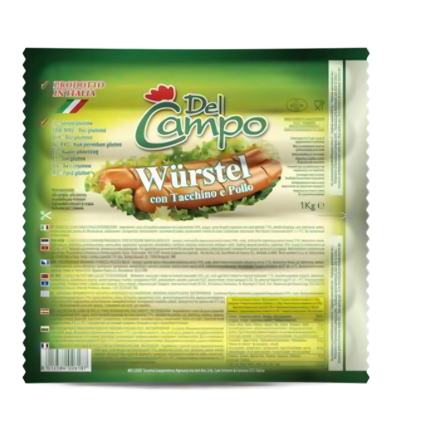 Wurstel Pollo e tacchino 1kg Del Campo