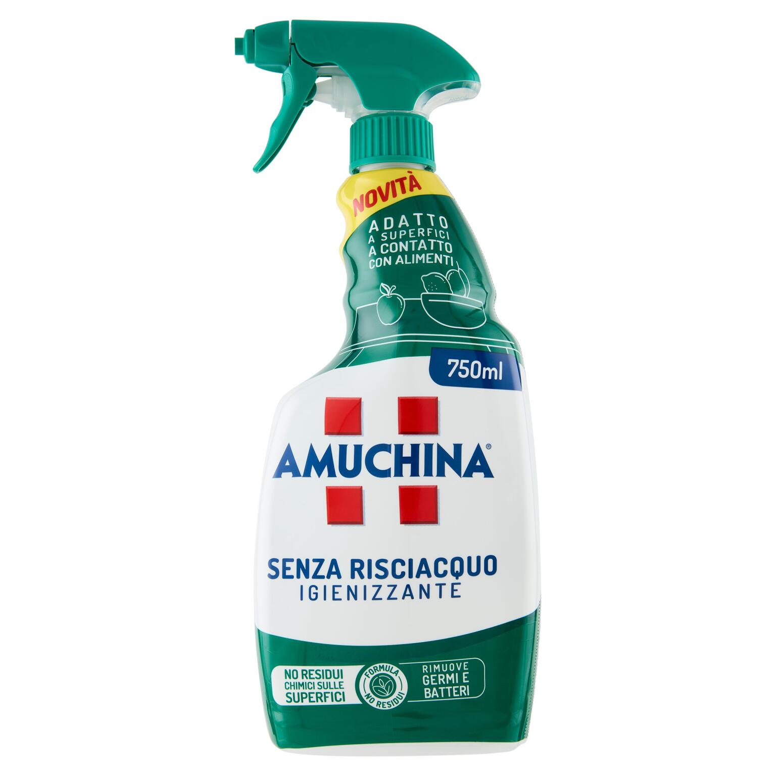Amuchina spray senza risciacquo igienizzante da 750ml