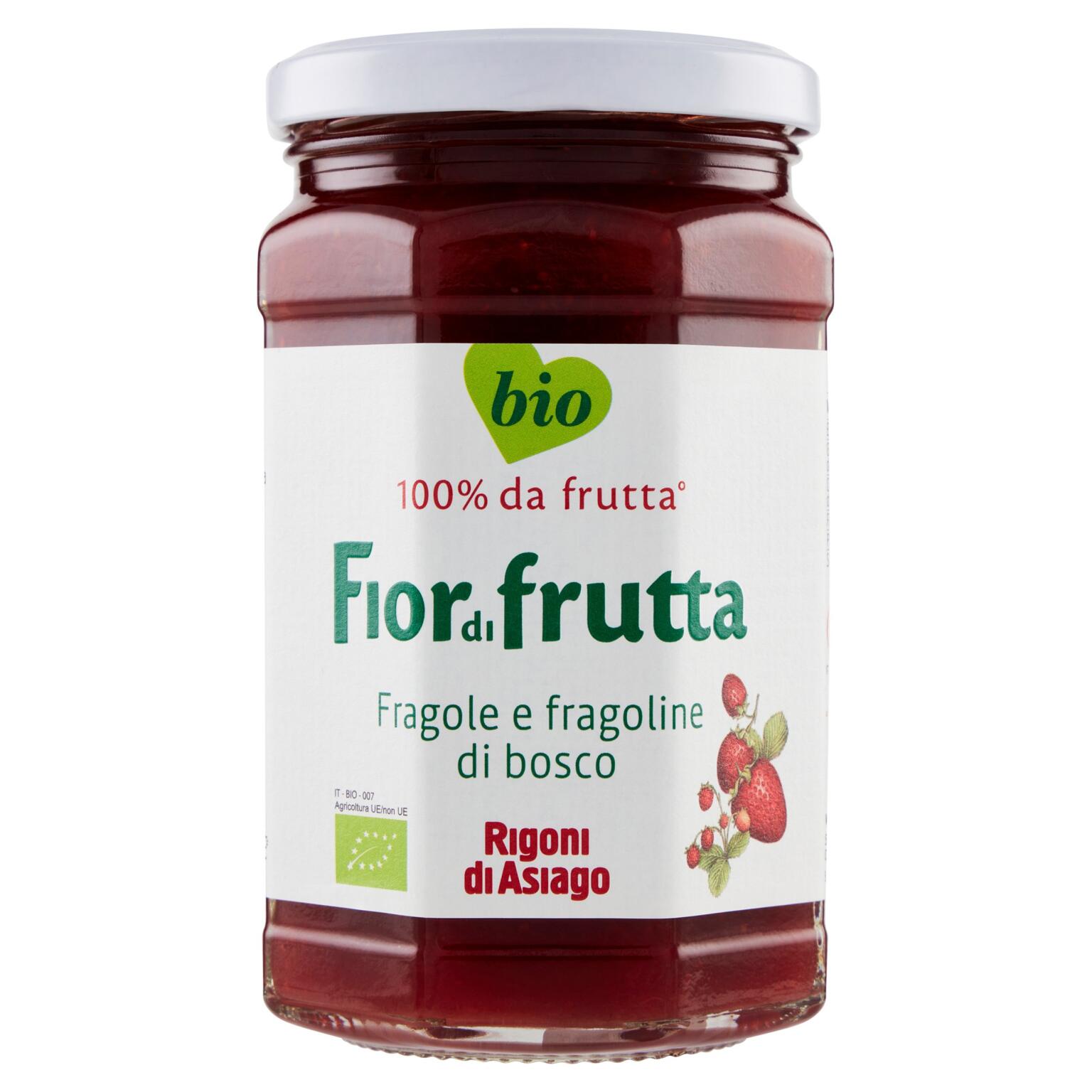 Fiordifrutta bio fragole e fragoline di bosco 330g Rigoni di Asiago