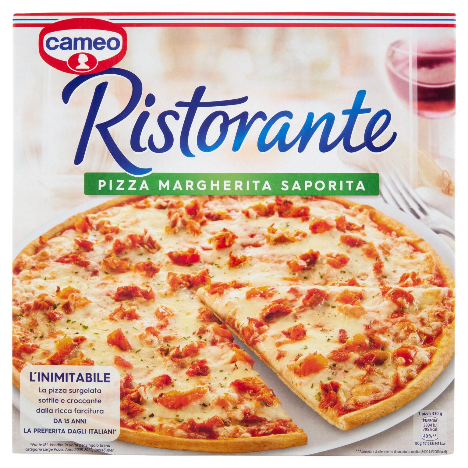 Pizza ristorante margherita saporita 330g
