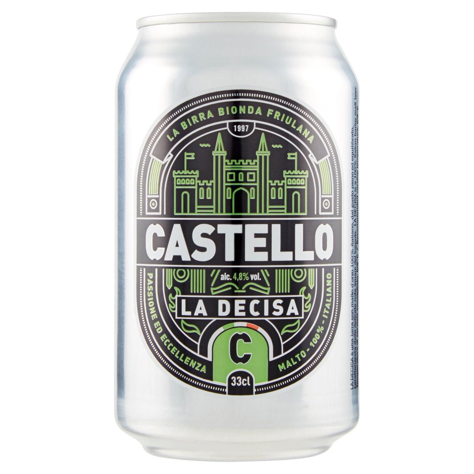 Birra Castello "La Decisa" 33cl lattina