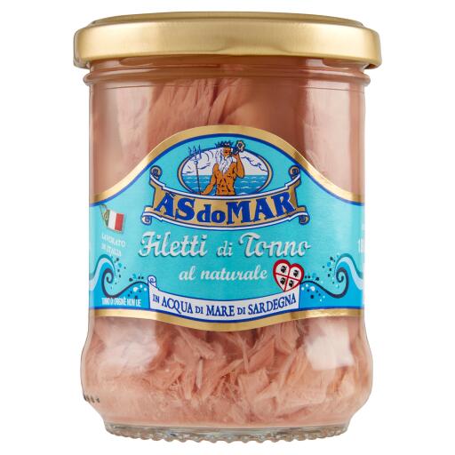 Filetto di Tonno vaso vetro naturale 180g As Do Mar