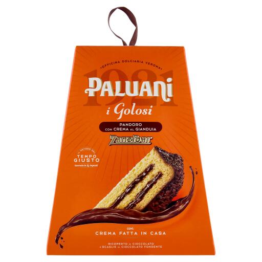 Pandoro farcito di crema di cioccolato Zanzibar 750g Paluani