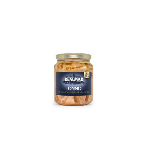 Filetto di Tonno in olio di semi di girasole alto oleico 350g Realmar