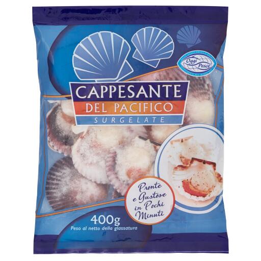 Cappesante del Pacifico mezzo guscio 360g Oggi Pesce