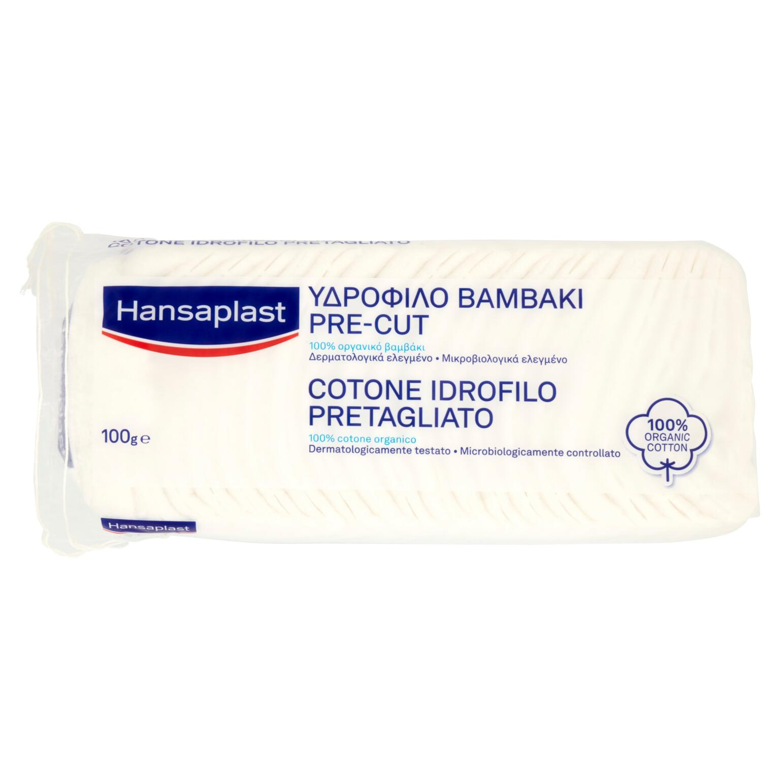 Cotone puro idrofilo pretagliato 100g Hansaplast