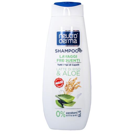 Shampoo lavaggi frequqnti latte di riso e aloe 500ml Neutroderma