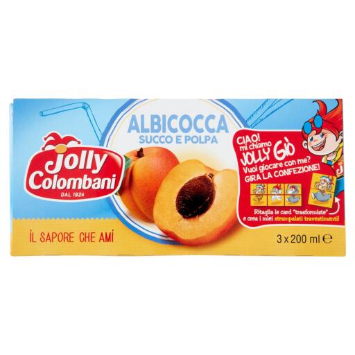 Succo Jolly Colombani brick albicocca 3x200ml