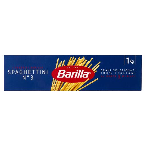 Spaghettini pasta di semola di grano duro 1Kg n°3 Barilla