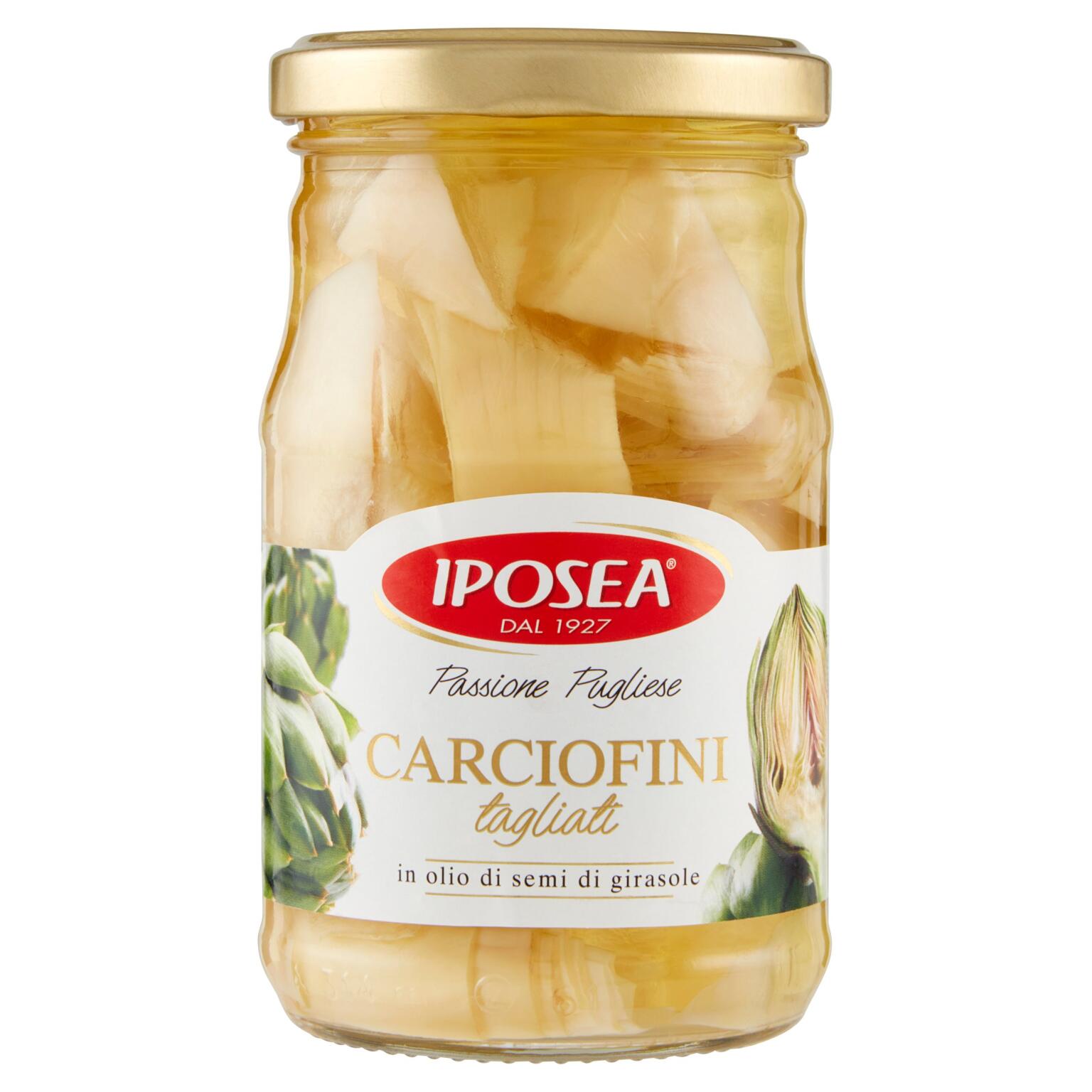Carciofini tagliati in olio di semi di girasole   290g Iposea