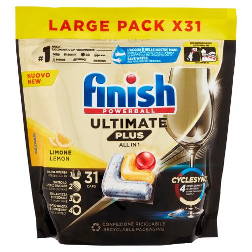 Finish Tabs Ultimate Plus Lemon 31t