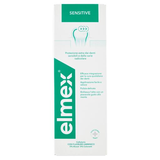 Collutorio Elmex sensitive con fluoruro amminico  senza alcool 400ml