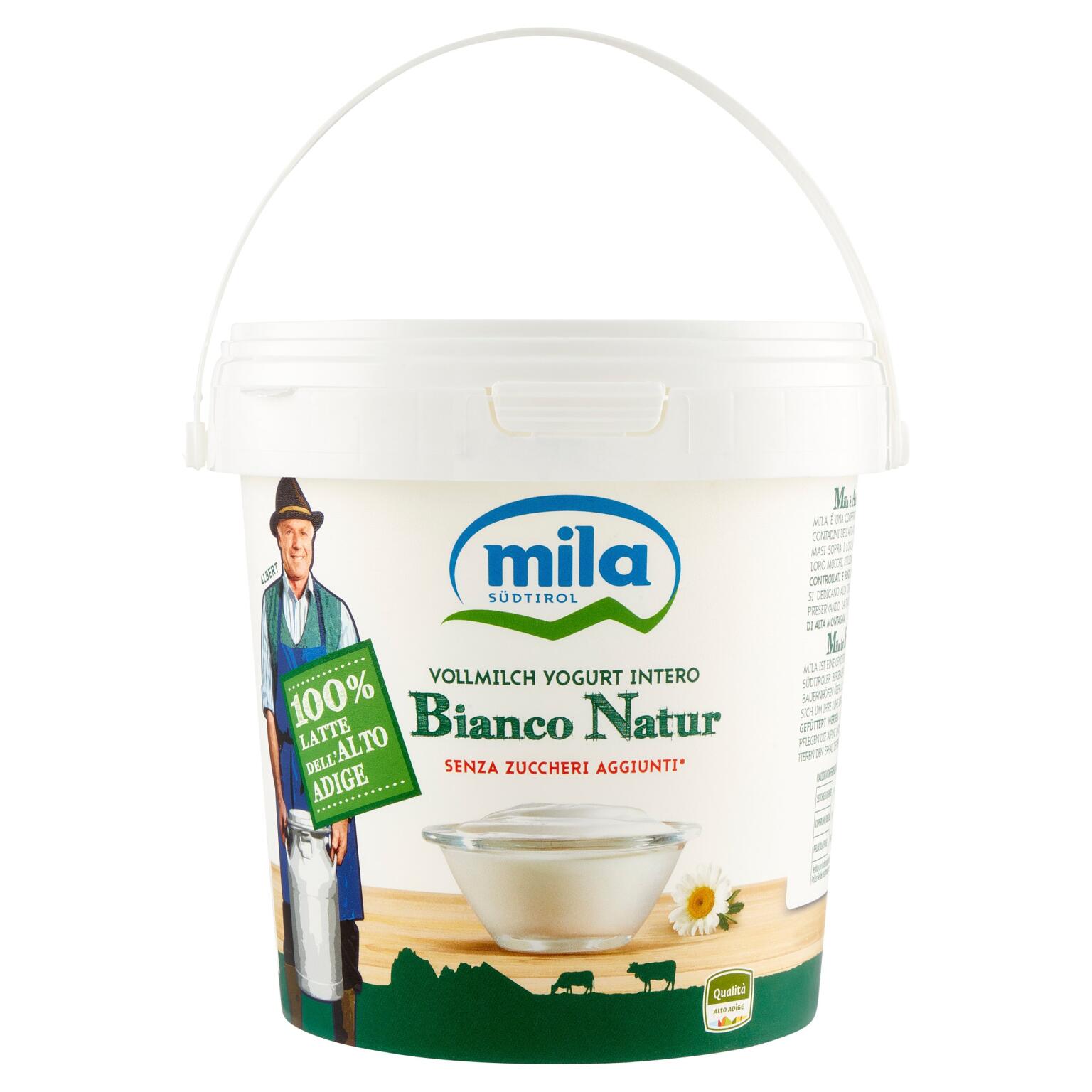 Yogurt intero bianco naturale 1kg Mila