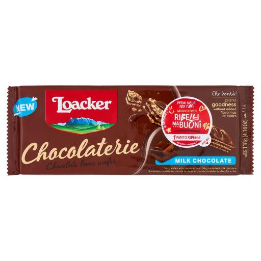 Chocolate Loacker 118g a latte