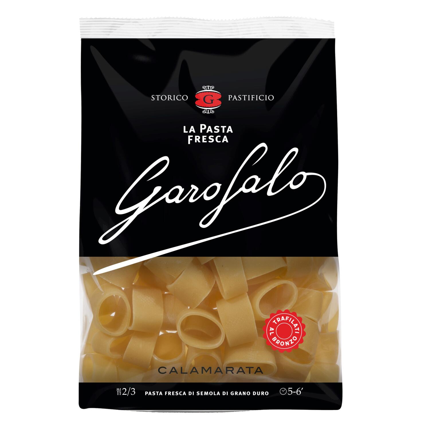 Calamarata pasta fresca di semola di grano duro   400g Pastificio Garofalo