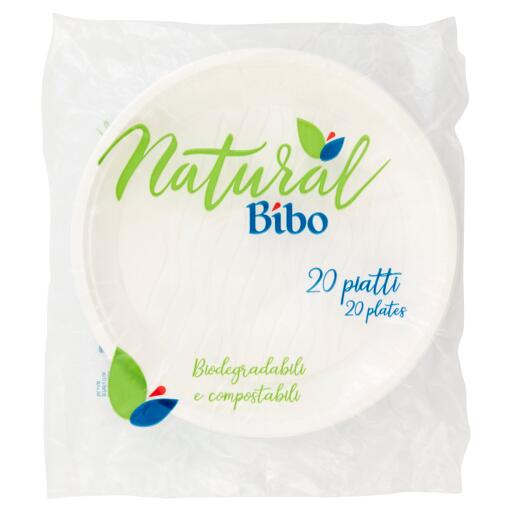 Bioplastic 20 piatti dessert 17cm Bibo Italia