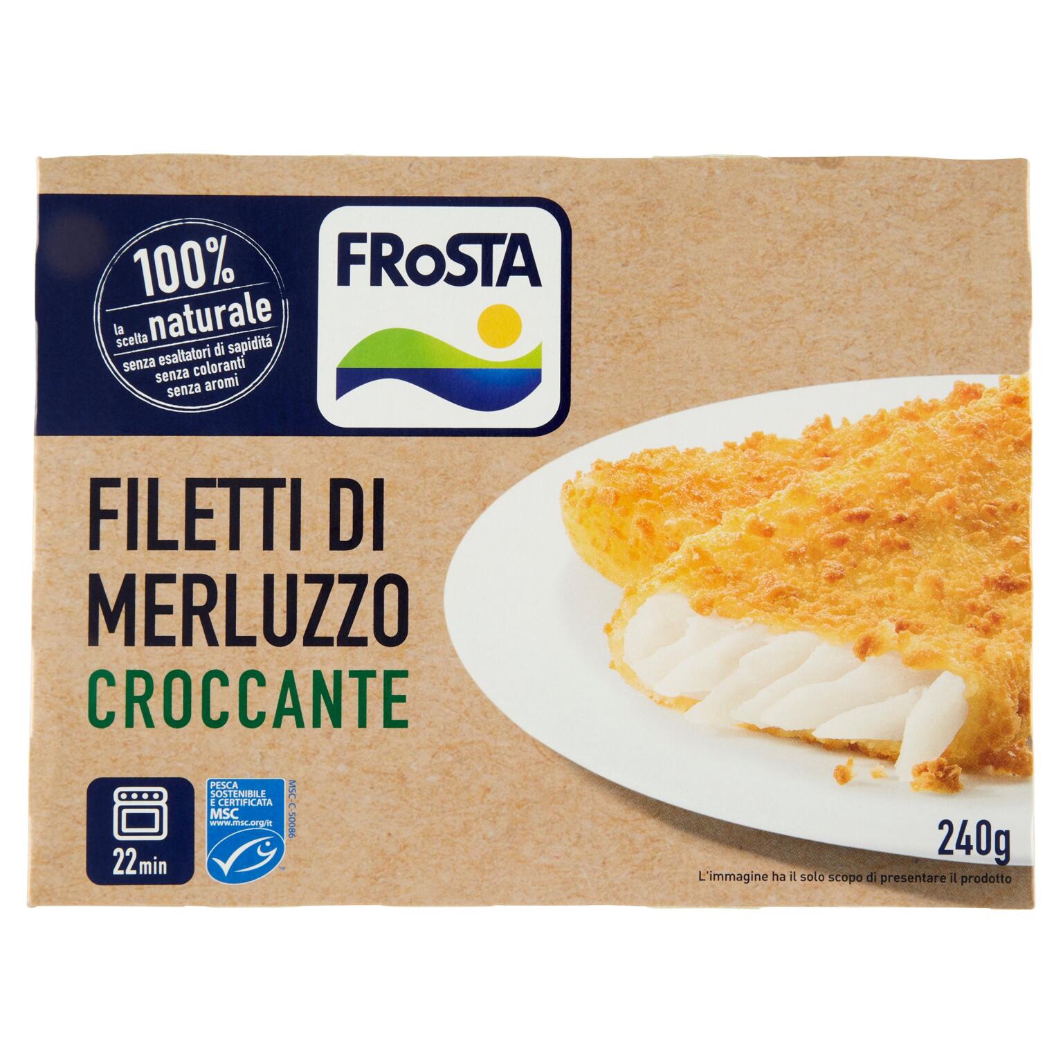 Filetti di merluzzo croccante 240g Frosta