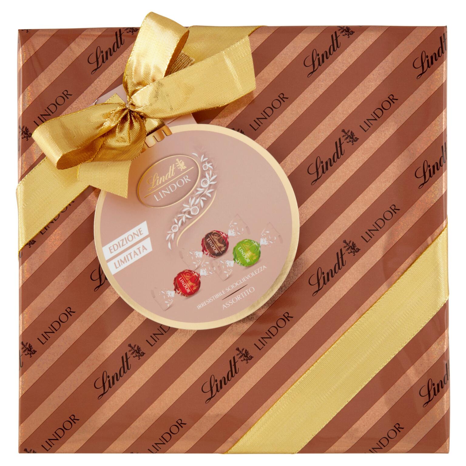 Cioccolatini Lindor scatola incartata assortita 287g Lindt