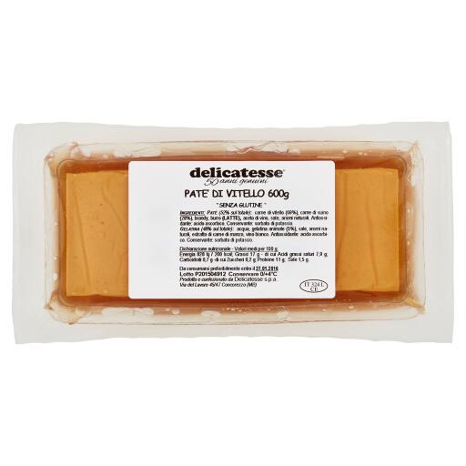 Patè di vitello 600g Delicatesse
