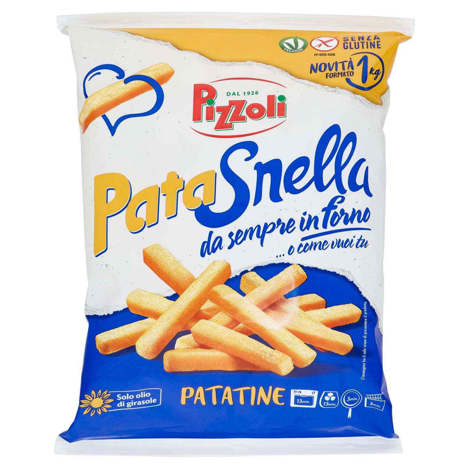 Patatine Patasnella 1kg Pizzoli