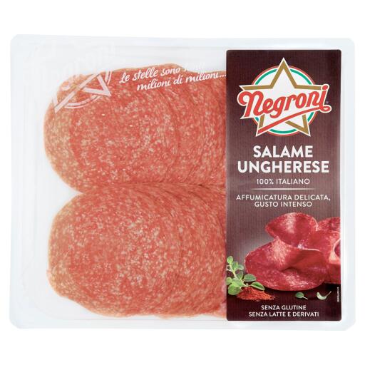 Salame Ungherese affettato 100g Negroni senza glutine