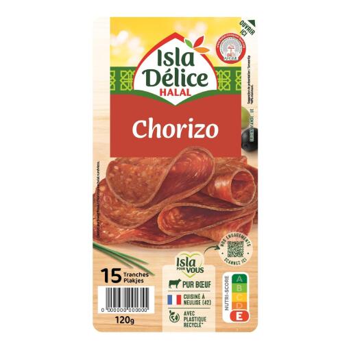Chorizo di Puro Manzo Halal 120g Isla Deli