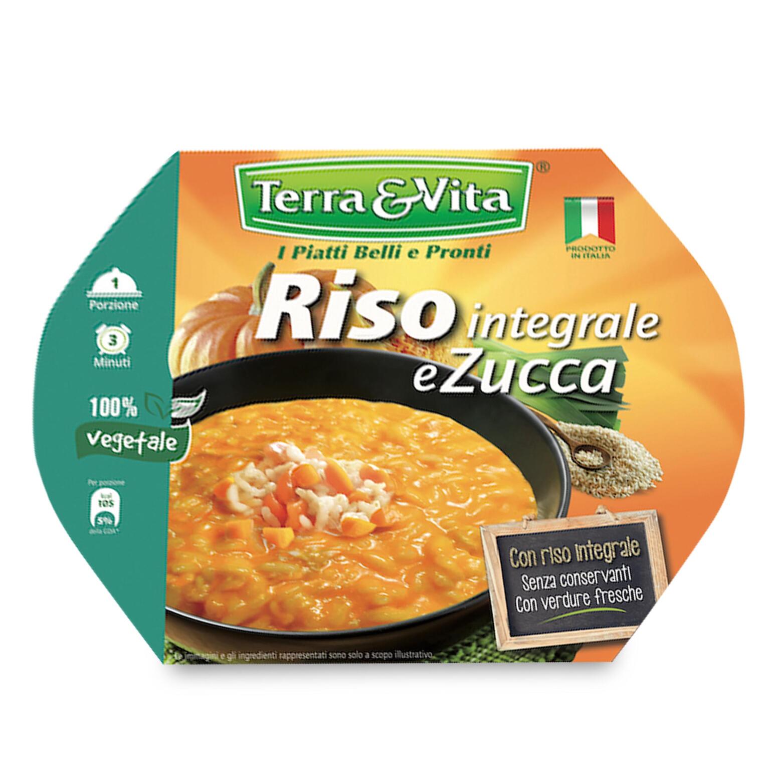 Riso integrale con zucca 350g Terra&Vita