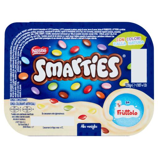 Fruttolo yogurt vaniglia con smarties 120g Nestlé