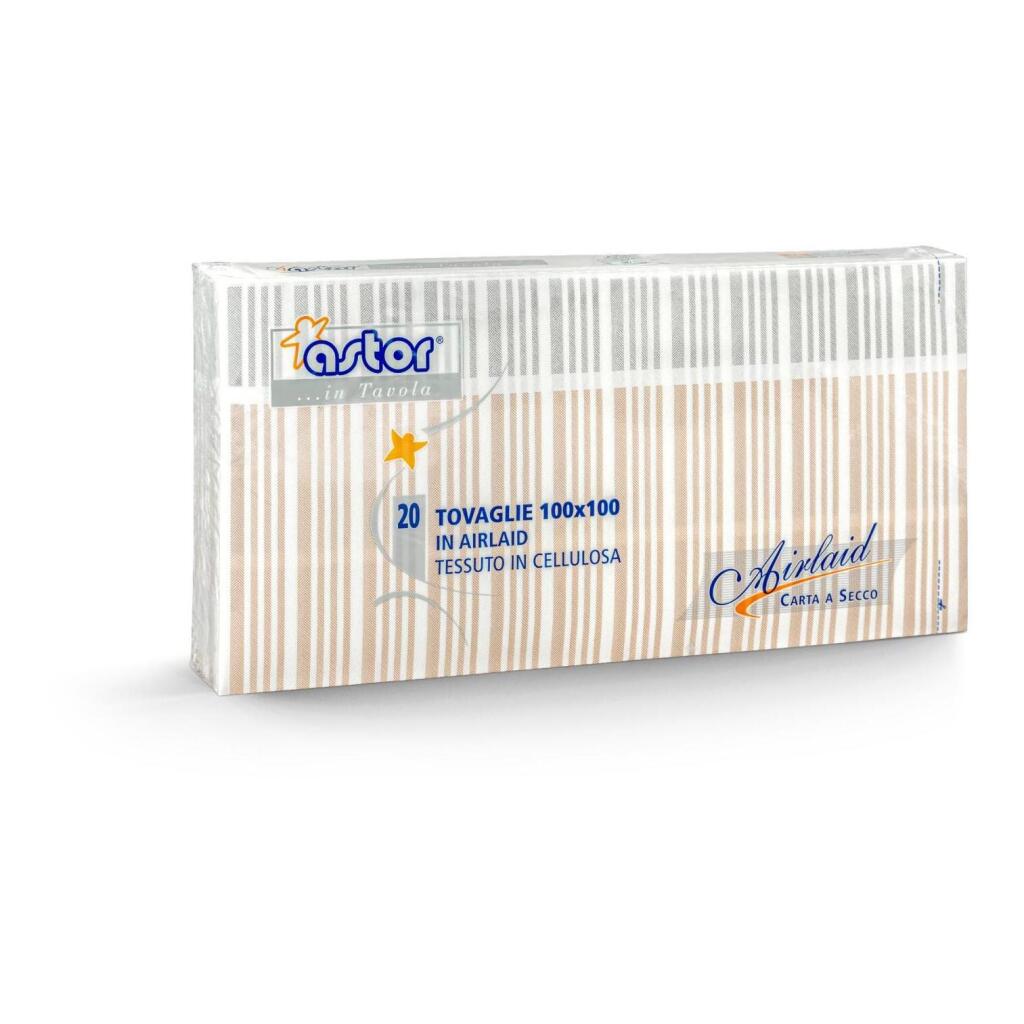 20 Tovaglie tessuto in cellulosa 100x100 Fascia Astor