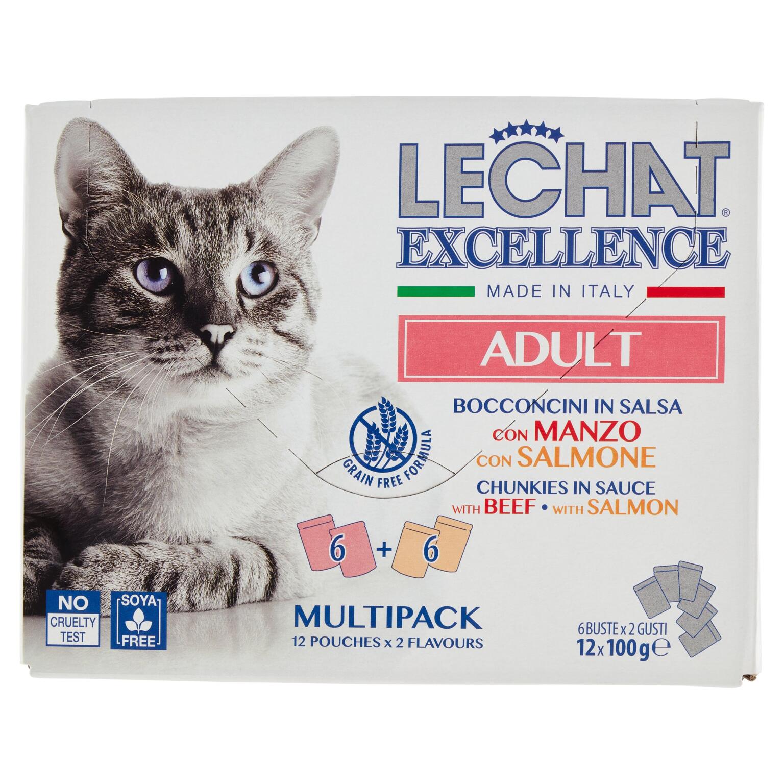 Mix Excellent Adulto Manzo/Salmone 1,2Kg LeChat