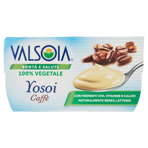 Yogurt Yosoi al caffé 2x125g Valsoia senza lattosio