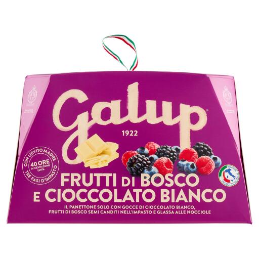 Panettone Frutti di Bosco & Cioccolato Bianco 750g Galup