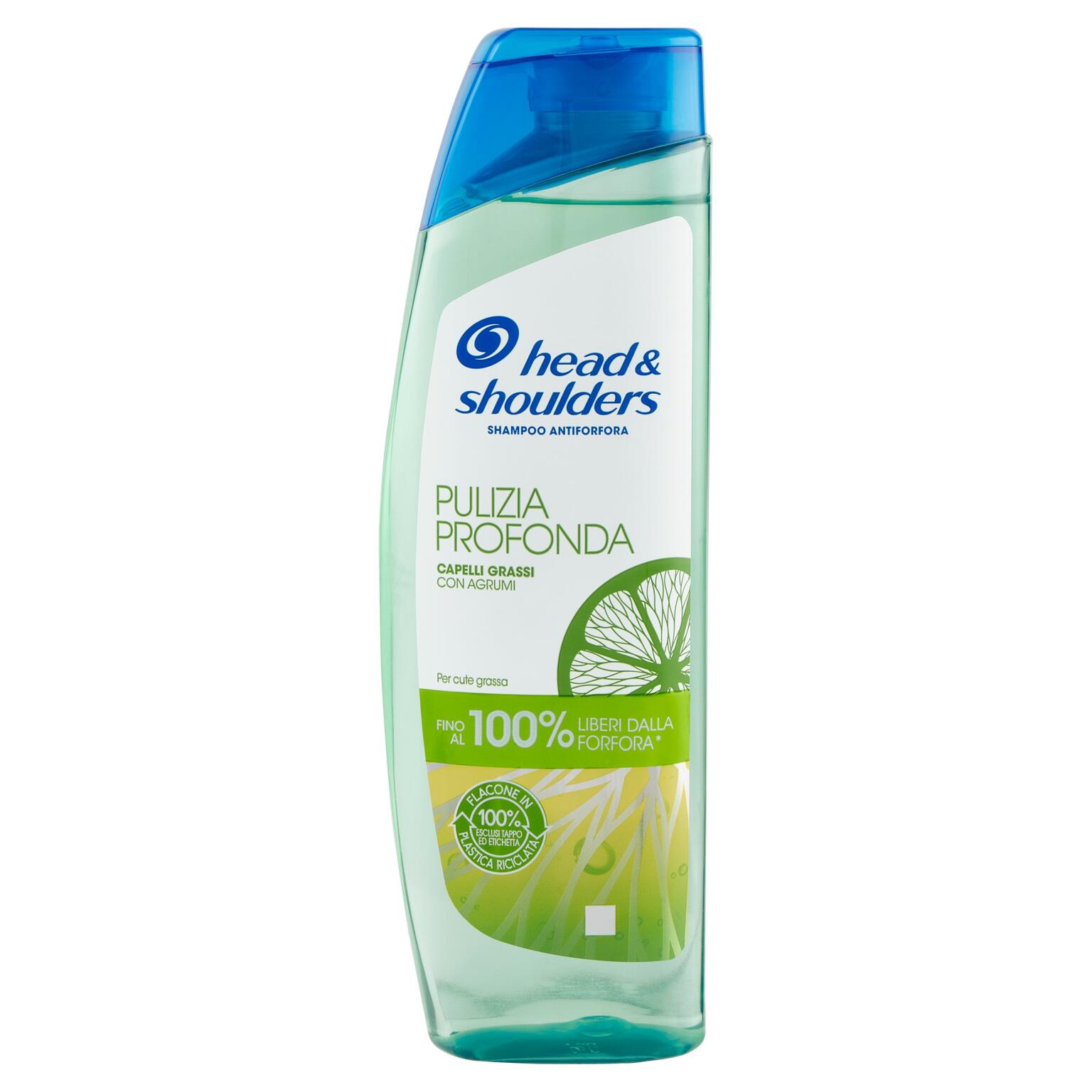 Shampoo Head & Shoulders pulizia proonda capelli grassi con agrumi da 250ml