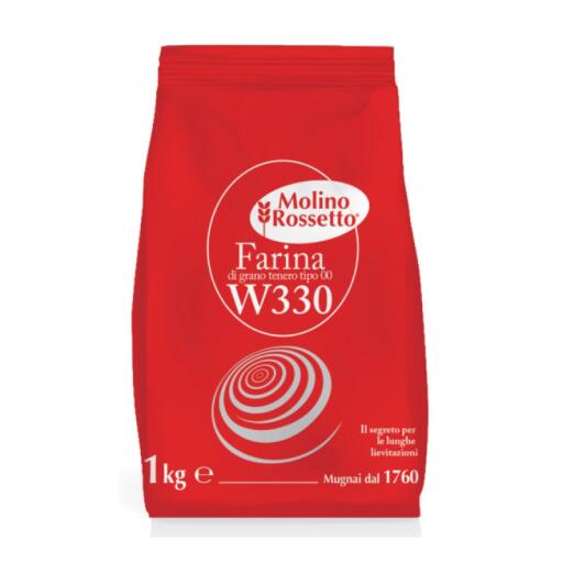 Farina di grano tenero ideale per pizza W330 prof.1kg Molino Rossetto