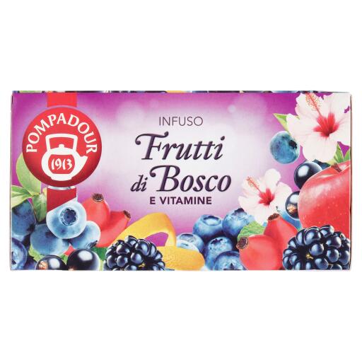 Infuso frutti di bosco e vitamine 20 filtri Pompadour