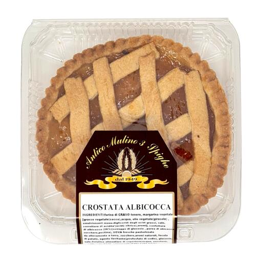 Crostata artigianale albicocca 380g Antico Mulino 3 Spighe