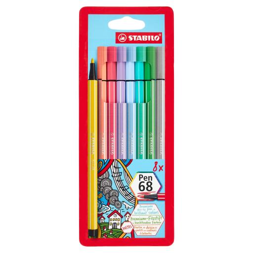 Pennarelli color pastello 8 pezzi Stabilo