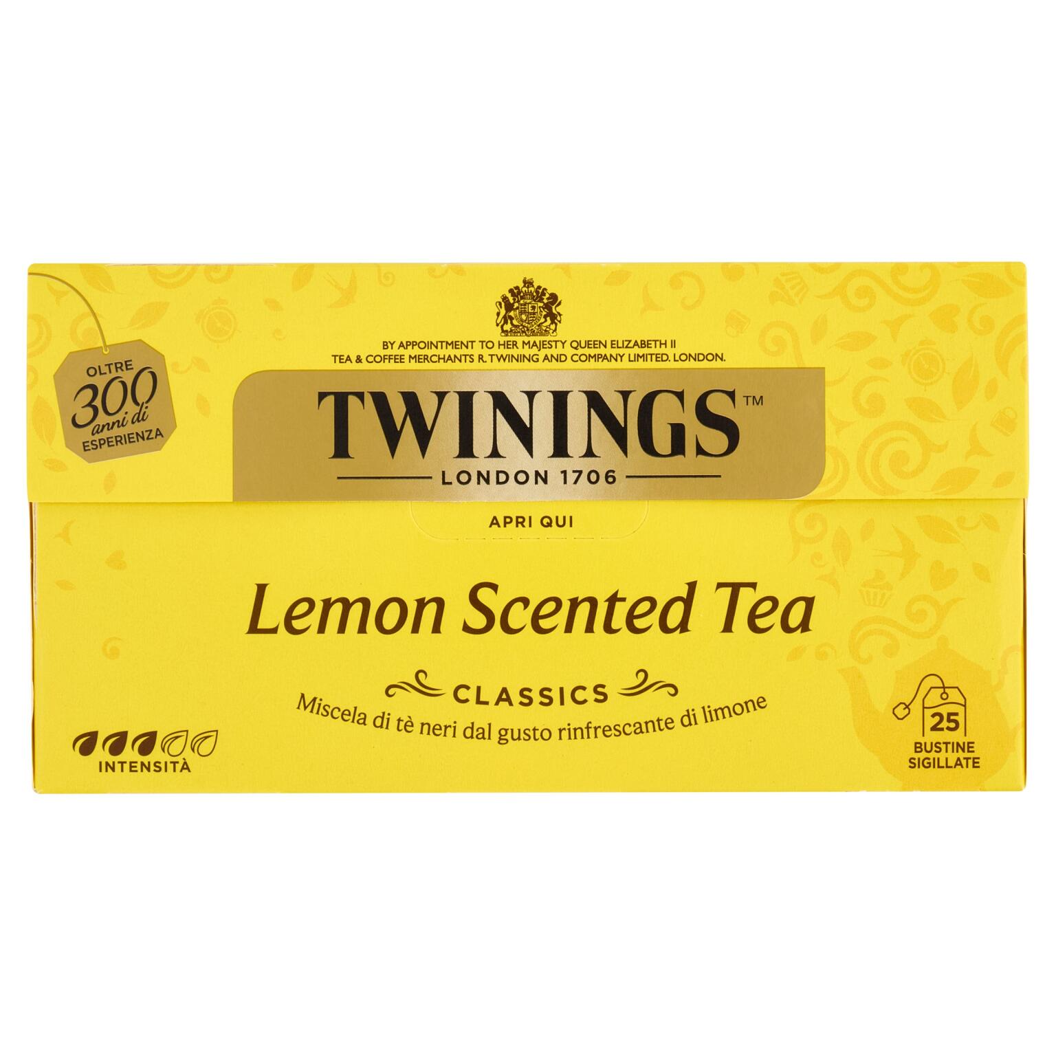 Twinings tè lemon scented classico 25 filtri