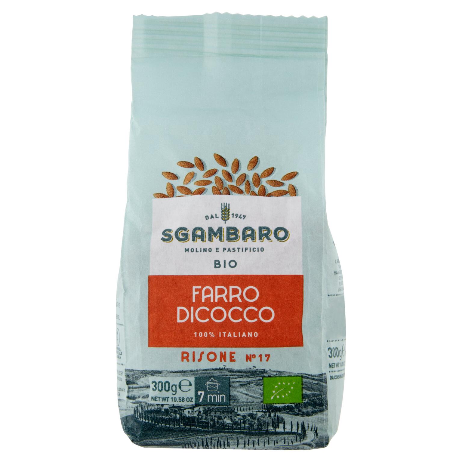 Risone al farro BIO di grano Dicoccum 300g Sgambaro