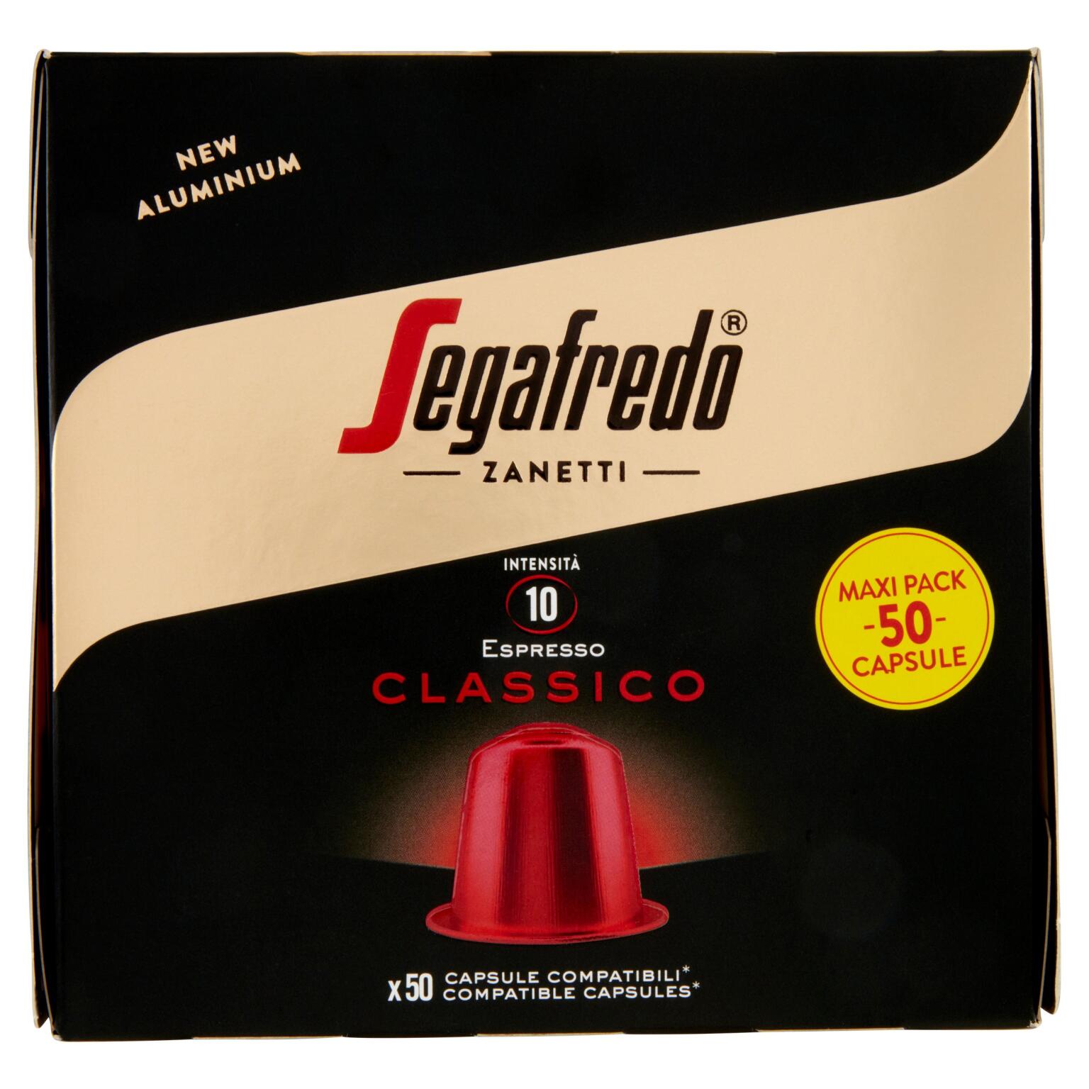 50 Capsule Caffè Classico 5,1g Compatibili Nespresso Segafredo