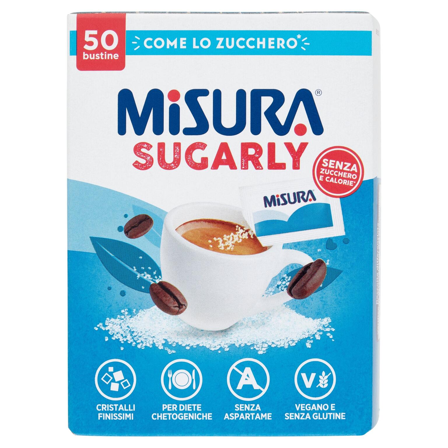Dolcificante Misura Sugarly 50 bustine