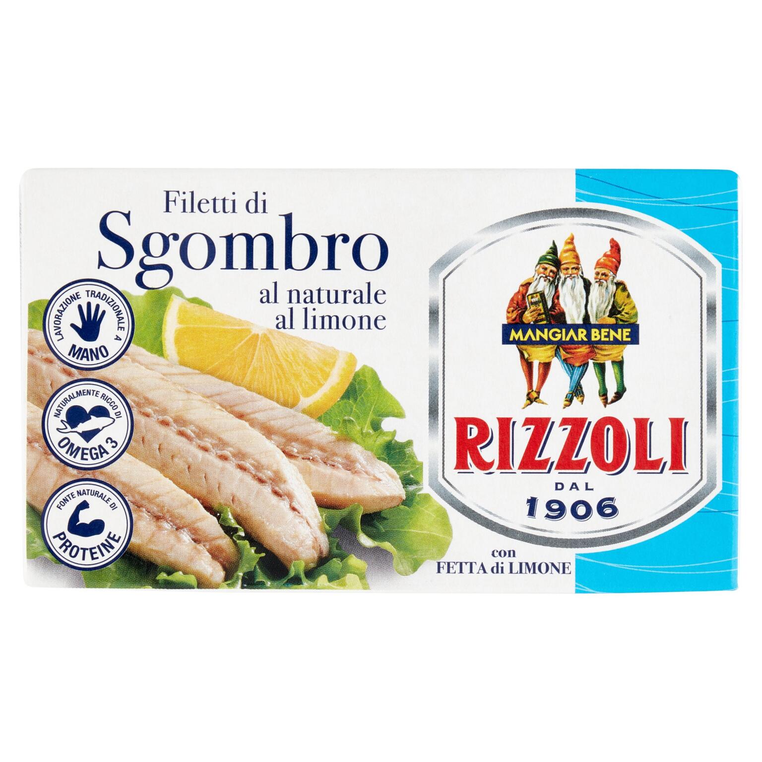 Filetti di sgombro al limone 125g Rizzoli